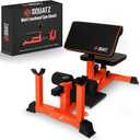 SQUATZ Sissy Squat Machine and Preacher Curl Crunch Rack - Foldable Squatting Bench for Home Gym Workout Station and Leg Exercise - Train Abs, Thighs, and Glutes, Multifunctional Fitness Equipment