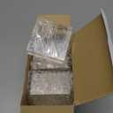 Geelin 3 Pcs Acrylic Risers Stand Display Block Decor Riser Christmas Decor Clear Polished Acrylic Cube Solid Pedestal Stand Square for Jewelry Perfume Photography Collection Food Doll Wedding 3 Size