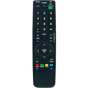AKB69680439 Replacement Remote Commander Compatible with Zenith TV Z42PQ20 Z50PV220-UA Z60PV220 Z50PJ240-UB Z50PJ240 Z60PV220-UA Z42PT320 Z42PJ240-UB Z50PT320-UC Z50PV220 Z42PT320-UC Z50PT320 Z42PJ240