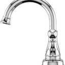 Pfister Sonterra Bathroom Sink Faucet 4 inch Centerset 2-Handle 3-Hole Polished Chrome Vanity Faucet with Push & Seal Drain and 360 Degree Swivel Spout LFWL245PC