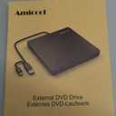 Amicool External DVD Drive USB 3.0 USB C CD Burner CD/ DVD +/ -RW Optical Drive, Slim Portable DVD CD ROM Rewriter Writer Duplicator for Laptop Desktop PC Windows 11/ 10/ 8/ 7 MacBook Mac Linux OS Apple