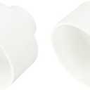 uxcell 2 Pcs UPVC Reducer Pipe Fitting, 4"x1-1/2" PVC Straight Pipe Coupling Adapter Connector for Home Sewer Plumbing Water Line, White