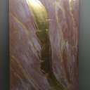 VAYIMDH Abstract Large Canvas Wall Art Line Wall Pictures Pink and Gold Wall Print 29"x58" Artwork for Living Room Dining Room Area