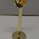 2-in-1 Stainless Steel Measuring Spoon with Pressed Bottom Coffee Scoop and Tamper for Espresso Grounds Milk Powder Sugar 5.78 Inch