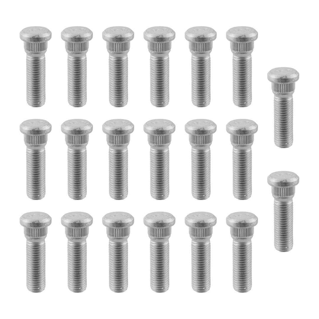 AUTOKAY Wheel Lug Stud 90942-02049 20Pcs for Toyota 4Runner Scion tC for Lexus GX460 GX470 for Nova Prizm CT200h ES250 ES300 ES330 GS400 GS430 IS300 RX300 for RX400h Vibe iM iQ tC xA xD Avalon Camry