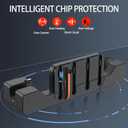 Charging Dock for Nintendo Switch 2, Controller Charger Station Charges Up to 4 Joycon, with 2 Game Card Slots and LED Indicator, Portable Magnetic Fast Charge