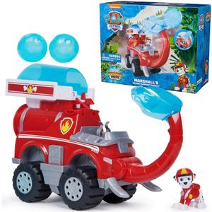 PAW Patrol Jungle Pups, Marshall Elephant Firetruck with Projectile Launcher, Toy Truck with Action Figure, Kids Toys for Boys & Girls Ages 3 and Up