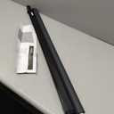 LazBlinds No Drill Blackout Roller Shades, 35" W x 72" H, Black