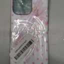 for iPhone 14 Pro Max Case,Compatible with MagSafe,Dual-Layer Hard Shell + Silicone Cover,Full Body Protection Shockproof Case for iPhone 14 Pro Max-Pink Hibiscus Dot Floral