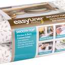 Smooth Top EasyLiner for Cabinets & Drawers, Easy to Install, Shelf Paper & Drawer Liner Non Adhesive, Non Slip Shelf Liner for Pantry, Kitchen Essentials, 20 in x 6 ft (6 Pack), 36 ft, Taupe Buds