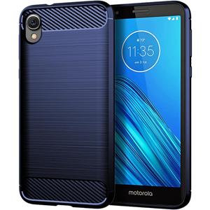 Case for Moto E6 Case, for Motorola E6 XT2005DL Case Slim Soft TPU Case Shock-Absorption Protective Shockproof Phone Cover for Motorola Moto E6 Navy Blue