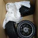 RC Station 12mm Hex RC Wheels and Tires for Hyper Go H16BM H14BM Tires and Wheels 1/14 1/16 with Foam Inserts for Traxxas Wltoys 144001 etc 1/18 RC Car Street Tires Wheels Preglued