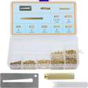 Rekey Kit for Kwikset Locks Compatible with Kwikset Rekey Kit, Door Lock Pinning Kit for Home Security, with Bottom Pins, Follower, Removal, (1-6, 50 Each) DIY Rekey Kit