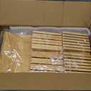 NIUXX Bamboo In-Drawer Knife Block Set for 12 Knives(Not Included), Large Kitchen Detachable Washable Cutlery Slot Organizer Storage Holder for Sharpening Steel and Cutter