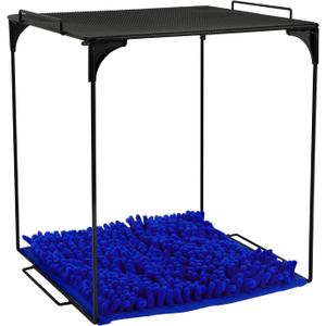 Locker Accessories Locker Organizer Shelf and Locker Carpet Decorating Kit Suitable for School, Office Back to School Essentials (1, Black Blue)