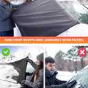 EcoNour Car Snow Cover Compatible for Jeep Compass | Windshield Cover for Ice and Snow with S-Hook Straps | Heavy-Duty 600D Oxford Winter Car Cover, Waterproof & Anti-Slip