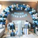2 x Big Number 1 Balloons, Light Matte Sky Blue Foil 1 Balloon Numbers 40 Inch, Giant 1st Birthday Party Decor, Baby Powder Blue Mylar Helium One Balloon for Boys Girls Baby Shower Anniversary Decorations