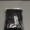 OYOANGLE Men's Baggy Wide Leg Pants Zipper Fly Pleated Work Casual Long Trousers with Pocket (XX-Large, Black)