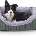INVENHO Dog Bed Medium Size, Orthopedic Warming Soft Calming Sleeping Durable with Anti-Slip Bottom
