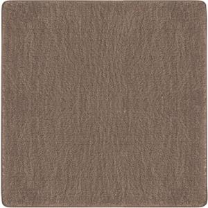 PURE ERA 30x30 Inch Soft Area Rug Ultra Plush Stair Landing Rug Brown | Soft Small Rug Indoor Easy Install, Self Adhesive Non Slip Protect Stairs from Scratch, Reduce Noise, Classic with Home Decor