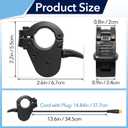 300X Ebike Thumb Throttle, Ebike Throttle 3 Pin for 7/8" 22mm Left and Right Handlebars, Thumb Throttle Compatible with 24V 36V 48V 60V 72V Electric Bikes & Scooters