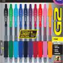 PILOT G2 Premium Refillable and Retractable Rolling Ball Gel Pens, 0.7mm Fine Point, Assorted Color Inks (New Rose Pink & Grape Inks), 10-Pack