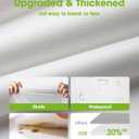 Pureegg Plastic Table Cloth Disposable 6 Pack, 84'' Round Table Cloths, Party, Picnic, Wedding, Decorative Tablecloths, Round, White Plastic Cover, Waterproof, White