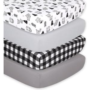 Woodland Plaid Crib Sheet Bundles (Woodland Plaid), One Size