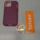 Magnetic Case for iPhone 13 Case/iPhone 14 Case/iPhone 15 Case, Heavy Duty Protective Phone Case, Shockproof Compatible with Magsafe Phone Cover for iPhone 15 6.1" Purple/Pink