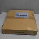 GIGIVOSHA Lamp Shades Set of 2 - Drum Lampshades 11.4" x 12.9" x 9.8" Inches, Fabric Medium Replacement Lampshades for Table Lamp, Floor Lamp, Assembly Required, Spider,Linen (Beige with Black Rim)