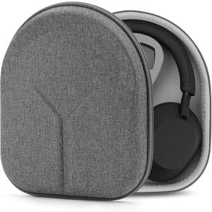 Geekria Shield Headphones Case Compatible with Sony WH-CH720N, WH-1000XM5, WH-1000XM4, WH-XB910N, Replacement Hard Shell Travel Carrying Bag with Cable Storage (Grey)