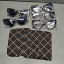 6 Pack Fashion Cat Eye Reading Glasses for Women Blue Light Blocking Oversized Spring Hinges Computer Readers +1.25