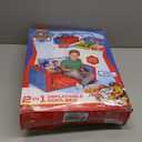 Paw Patrol Kids Sofa Bed, Children 2-in-1 Flip Open Inflatable Comfy Couch to Lounger, Toddler Nap Mat, Over 4ft Long