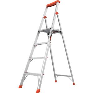Little Giant Ladders Flip-N-Lite 6 ft Lightweight Step Ladder with Standing Platform, Aluminum, 300 lb Load Capacity, Type 1A Extra Heavy Duty, 10.25 ft Reach Height (15270-001)