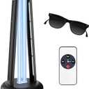 UV Light Sanitizer, 55W Ultraviolet Sanitizer, Ultraviolet Light with 3 Speed Timings, Home Disinfection Device, Dust Mites Remover for Room, Kitchen, Hotel, Office