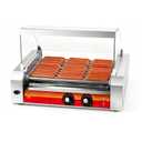 Commercial 11-Roller Hot Dog Cooker Machine, Holds 30 Hot Dogs, 1670W Non-Stick Stainless Steel Sausage Grill for Parties Events Food Stalls