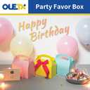30-Pack Yellow Party Favor Treat Boxes Goodie Candy Gable Box, 30 Count