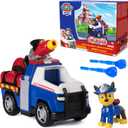 Paw Patrol Fire Rescue: Chase Rescue Fire Cruiser with Action Figure, Projectile Launcher, and Toy Truck, Kids Toys for Boys & Girls Ages 3 and Up