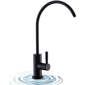 Matte Black Drinking Water Faucet Non Air Gap Stainless Steel Filtered Faucet for Kitchen Sink Reverse Osmosis System