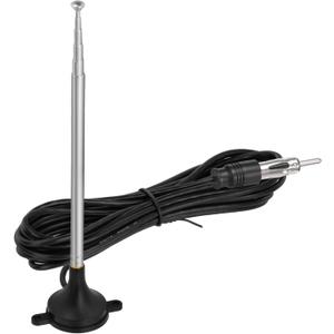 Car Radio Antenna Magnetic Base Car Antenna Replacement, Vehicle Telescopic Double Single Din Stereo Replacement Antennas for Cars Truck SUV Head Unit CD Media Receiver Player Audio HD Tuner