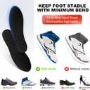 Carbon Fiber Insoles, Carbon Fiber Foot Plate 1 Pair Rigid Shoe Insert Support Turf Toe, Foot Fractures, Morton Extension, Hallux Rigidus and Limitus - Alternative to Post Op Shoe, Size: 9.25"-Men's 6-6.5/Women's 7-7.5,235mm