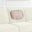 CHUN YI 5 Piece Loveseat Covers, Stretch Couch Covers for 2 Cushion Couch with Separate Backrest and Cushion Covers, Anti-Slip Washable Furniture Protector for Dogs Pets (Medium, Cream)