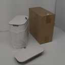 Tioncy 2 Pcs Sanitary Napkin Receptacle Plastic Wall Mounted Tampon Disposal Bin with Lid Feminine Hygiene Disposal Container for Bathroom Restroom Home Office