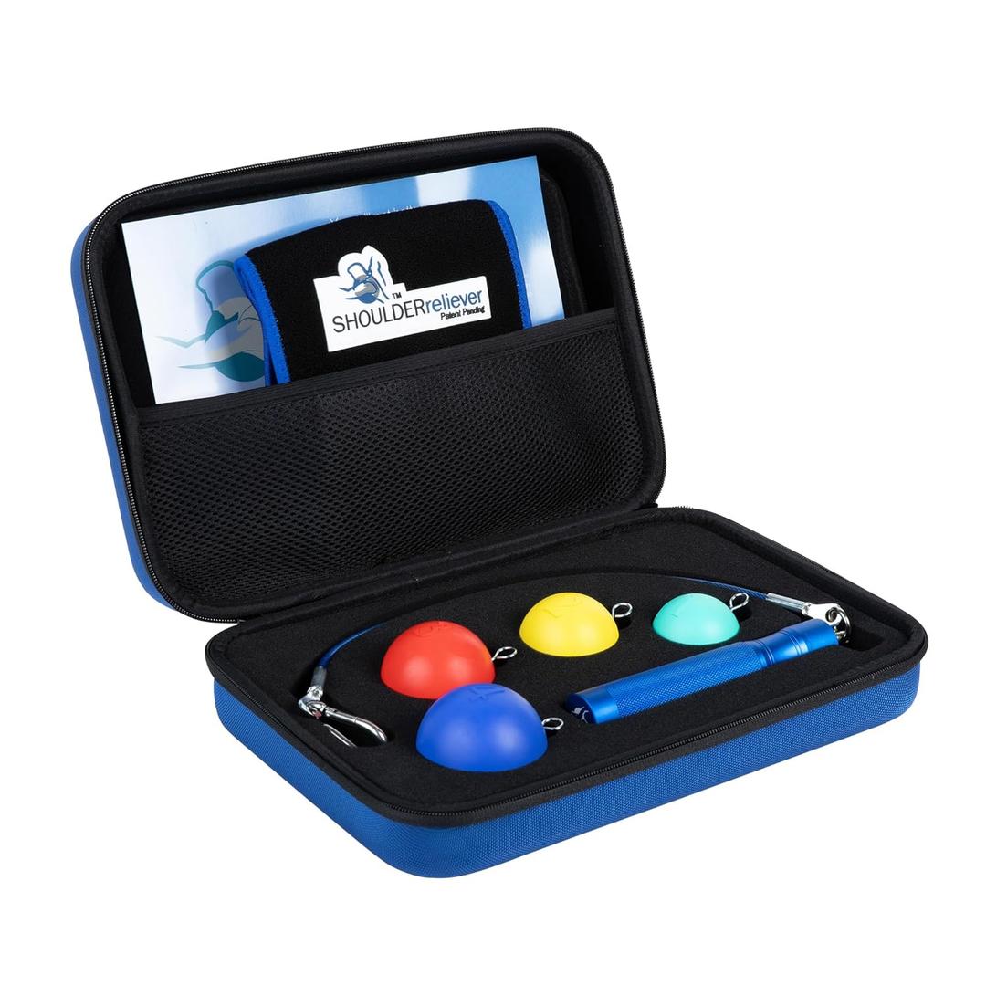 Dr. Carrolls ShoulderReliever System - Physician-Developed Solution For Shoulder Pain Relief & Health - Relieve Bursitis, Reduce Impingement, Heal Frozen Shoulder - Rotator Cuff Tear Rehabilitation