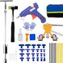 Lararsa Dent Puller Kit - Adjustable Paintless Dent Removal Kit for Cars,Car Dent Remover Puller, Dent Repair Kit with Slide Hammer T-Bar,Dent Puller Lifter,Refrigerator Door Ding Repair, Hail Dent