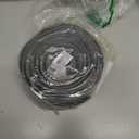 Shower Bottom Waterproof Door Rubber Sweep Trim Black Seal for Home Bathroom, 108 x 13/16 x 5/32 Inch Tee Insert Shape (Grey) (Gray)