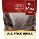Spicy World Whole Allspice Berries 14 Oz Resealable Bag | All Spice Pimento Jamaica Pepper for Cooking & Seasoning | Versatile Berry for Curries, Soups and even Pastries (EXP 12/31/27)
