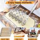 5-Wheel Pastry Cutter & Dough Divider - Adjustable Heavy Duty Stainless Steel Tool for Cinnamon Rolls, Brownies, Lattice, Pasta, Pizza | Achieve Perfect, Even Cuts Every Time