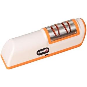 1pc Knife Sharpener Multifunctional Automatic Professional 4 Gears Kitchen Accessories(Orange)