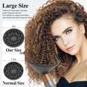 Large Diffuser Attachment Compatible with Dyson Airwrap HS01 HS05 HS08, Upgraded Hair Diffuser Nozzle to Dryer Faster and Define Curls Hair, Grey